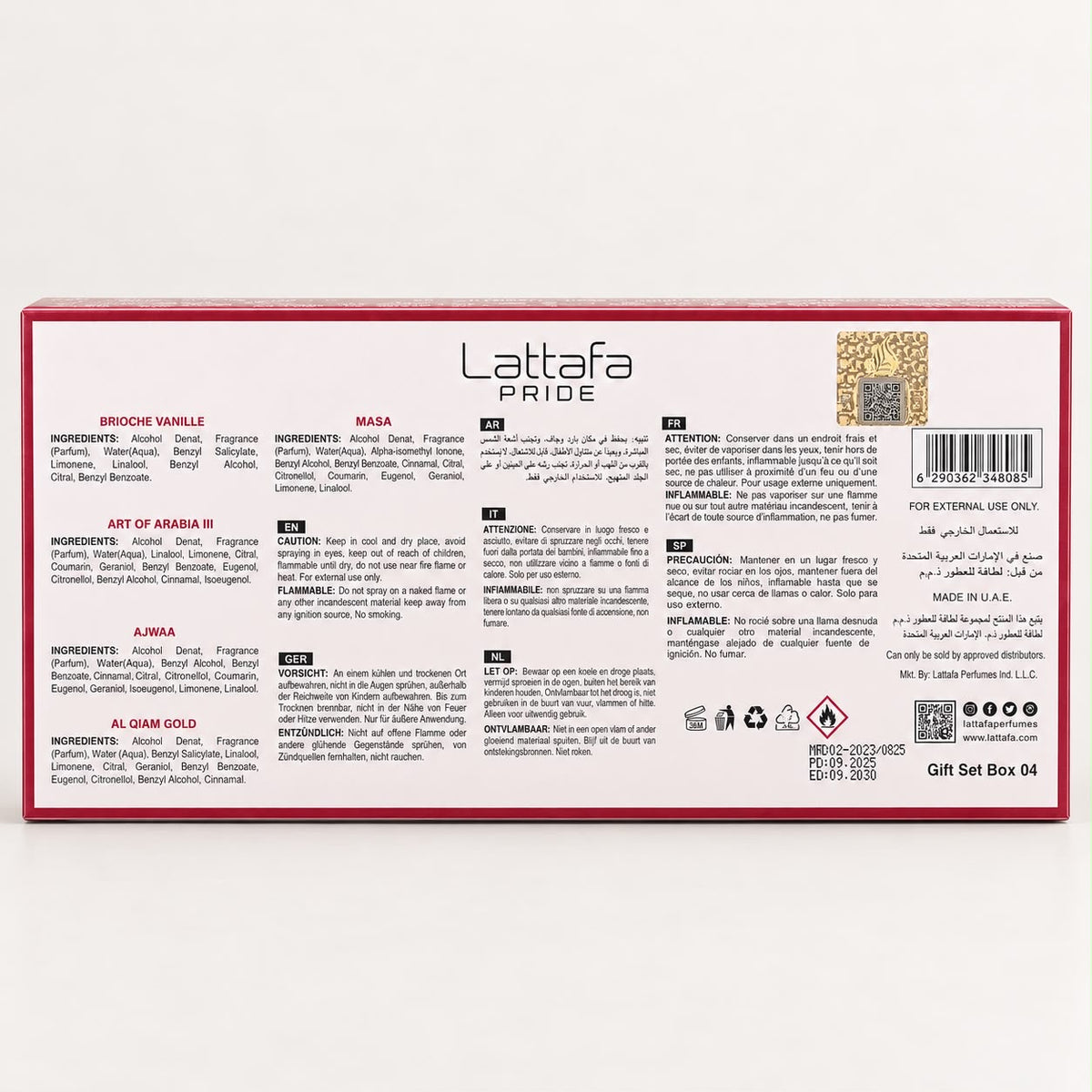 Cofanetto Lattafa Pride Gift set n.4 (5x20ml)