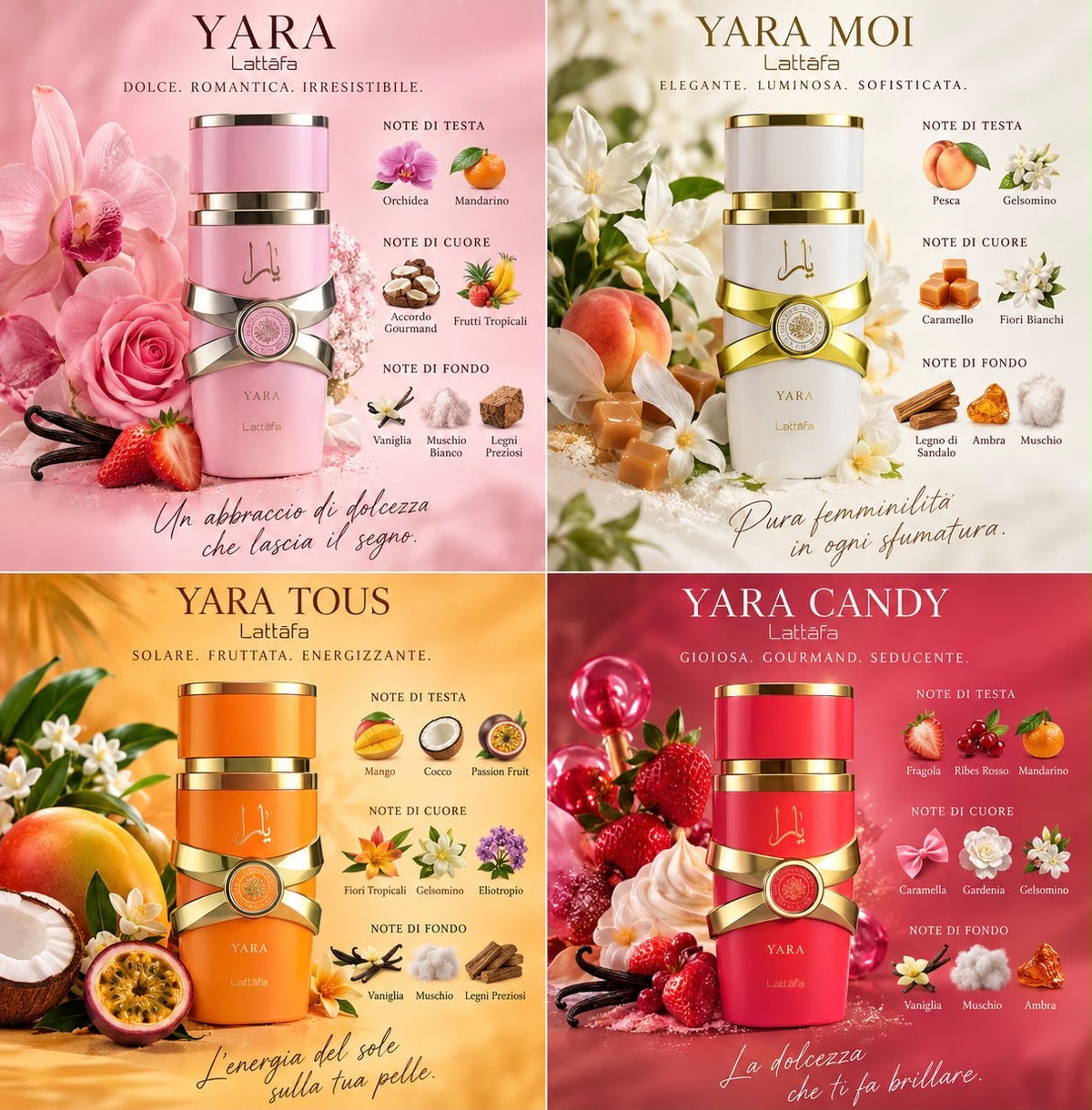 Lattafa Yara Mini Collection EDP 4x5ml