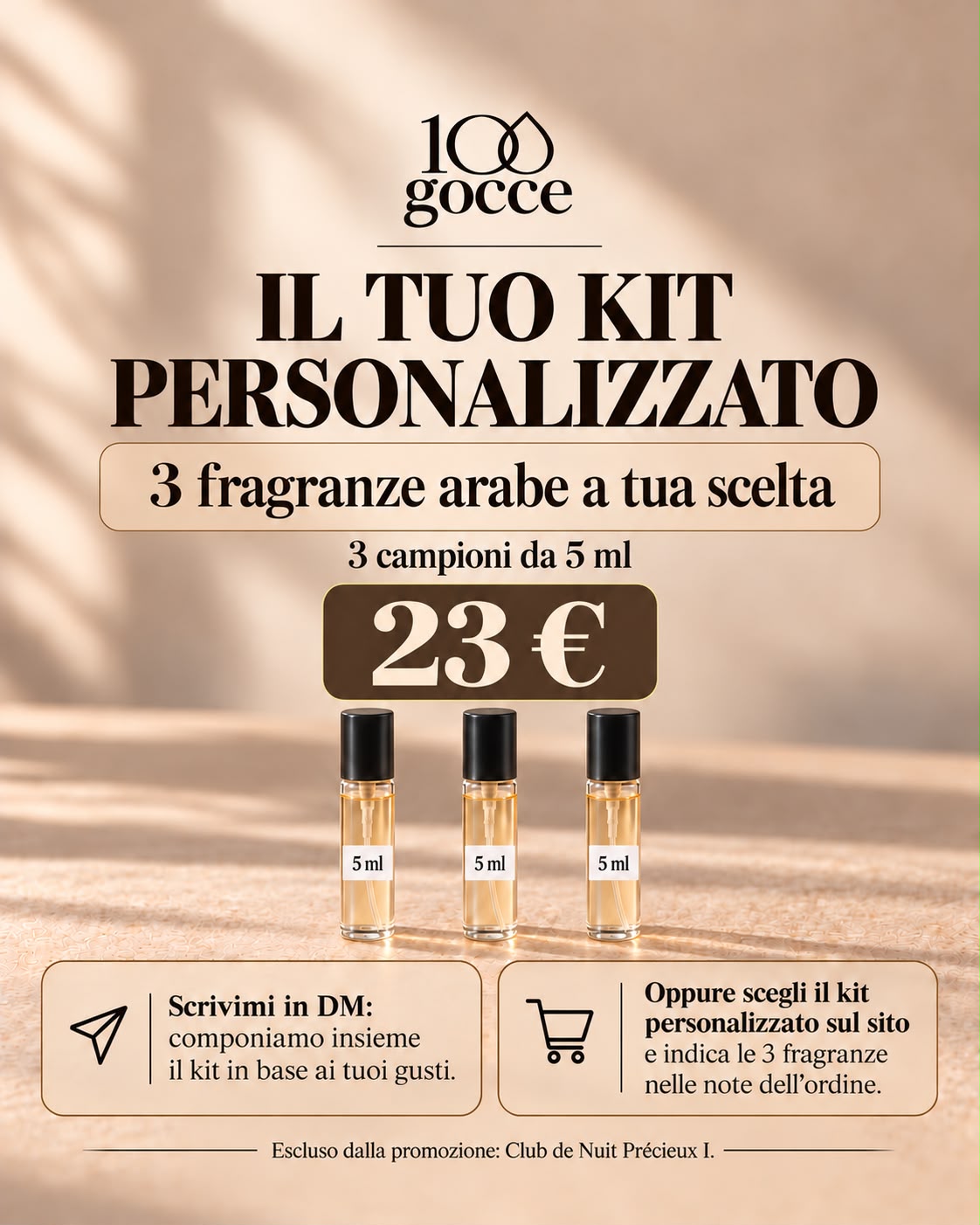 Crea il tuo Discovery Kit personalizzato 3x5ml