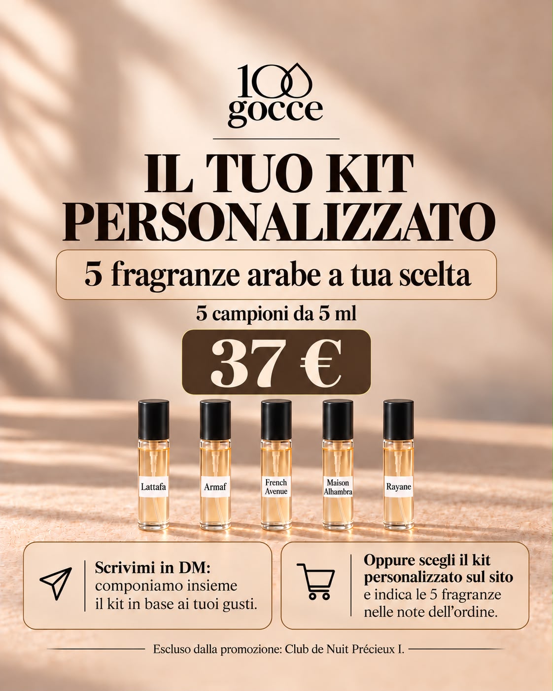 Crea il tuo Discovery Kit personalizzato 5x5ml