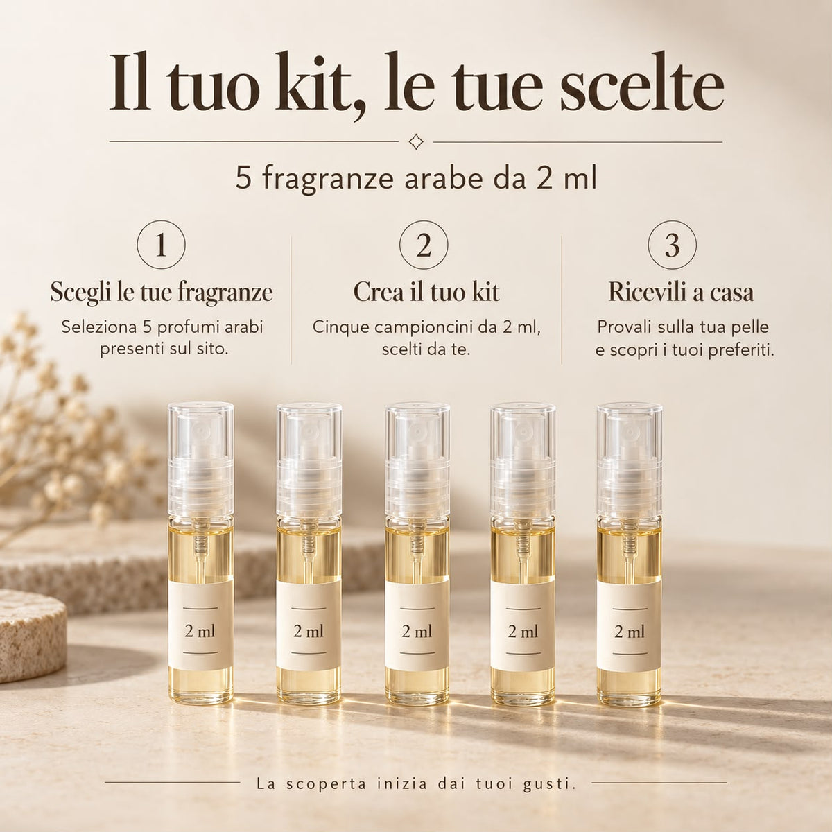 Crea il tuo Discovery Kit personalizzato 5x2ml